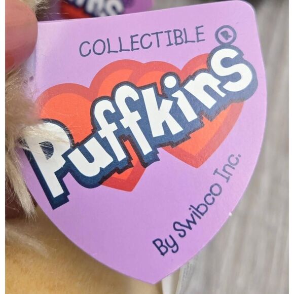 9 Puffkins Vintage plush stuffed animals dogs,deer, Kuala,  beaver, zebra, puffi - Picture 11 of 15